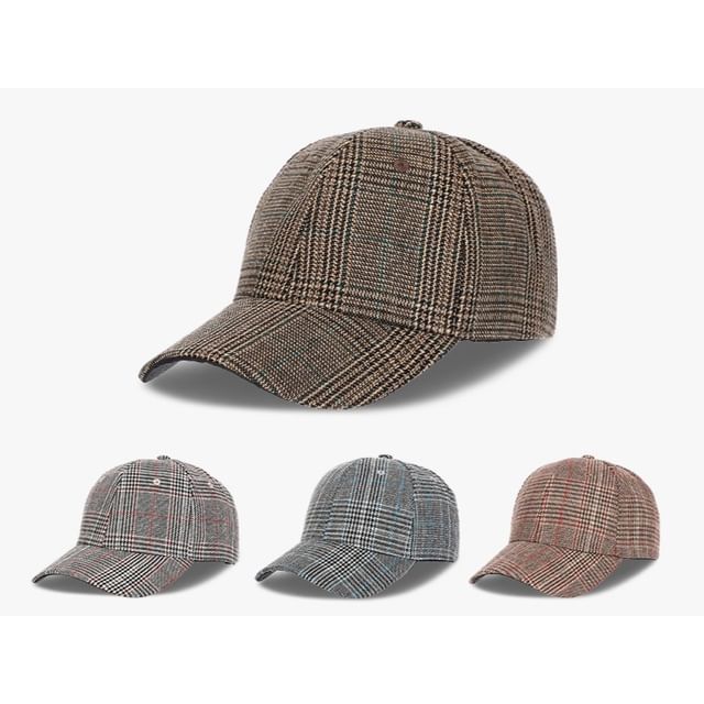 atenios-Plaid Baseball Cap