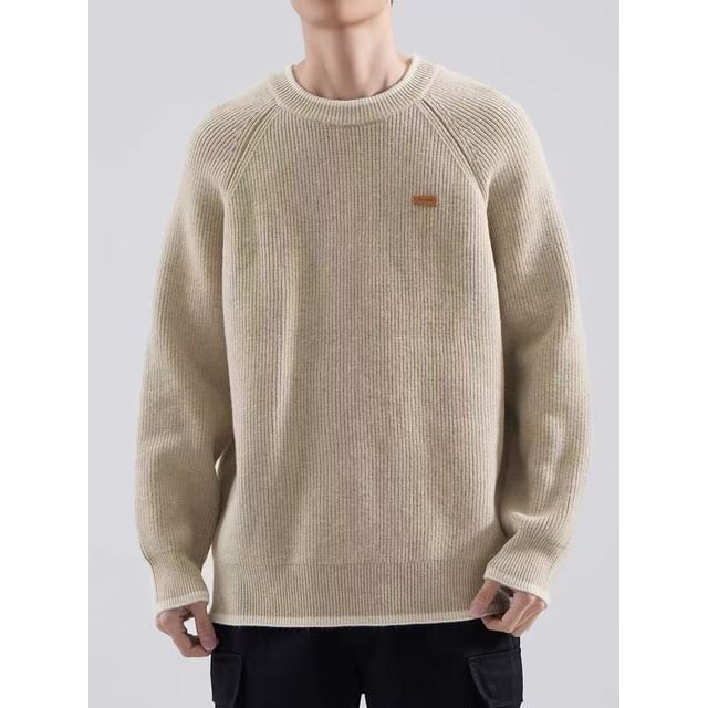 Ateso-Crew Neck Plain Sweater