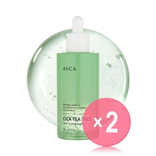 AVCA-Cica Tea Tree True Calming Ampoule 2pcs Bundle Set