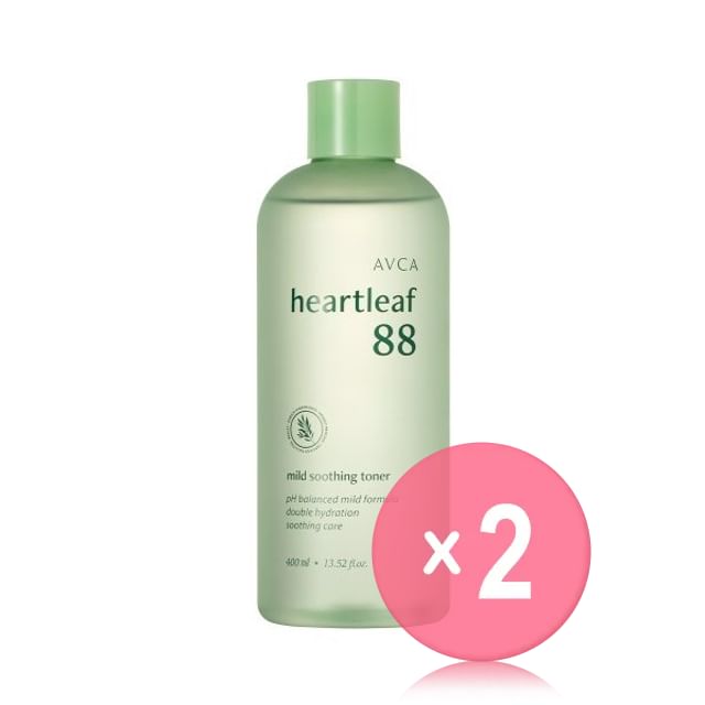 AVCA-Heartleaf 88 Mild Soothing Toner 2pcs Bundle Set