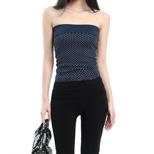 AXEN-Dotted Tube Top