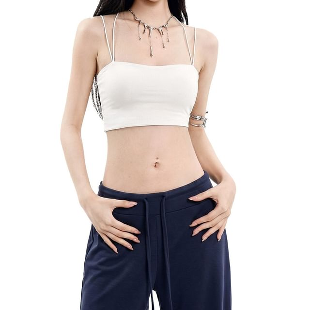 AXEN-Strappy Plain Bra Top