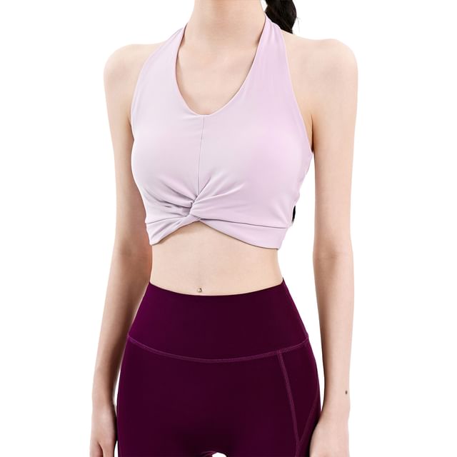 AXEN-Twisted Sport Bra Top