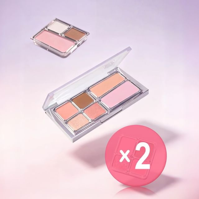 AZTK-Dynamic Spectrum Multi-Functional DIY Comprehensive Palette Refill Only - 13 Types 2pcs Bundle Set