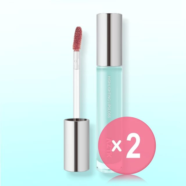 AZTK-Weightless Highlighting Lip Gloss - 6 Colors 2pcs Bundle Set