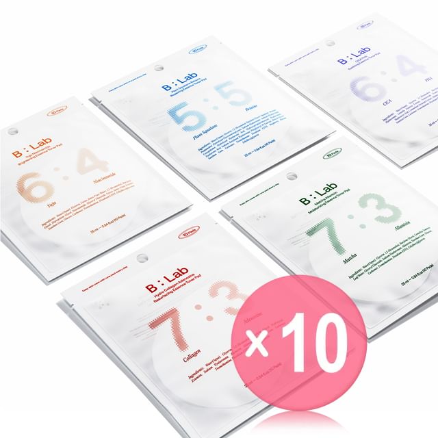 B-Lab-Essence Toner Pad - 5 Types 10pcs Bundle Set