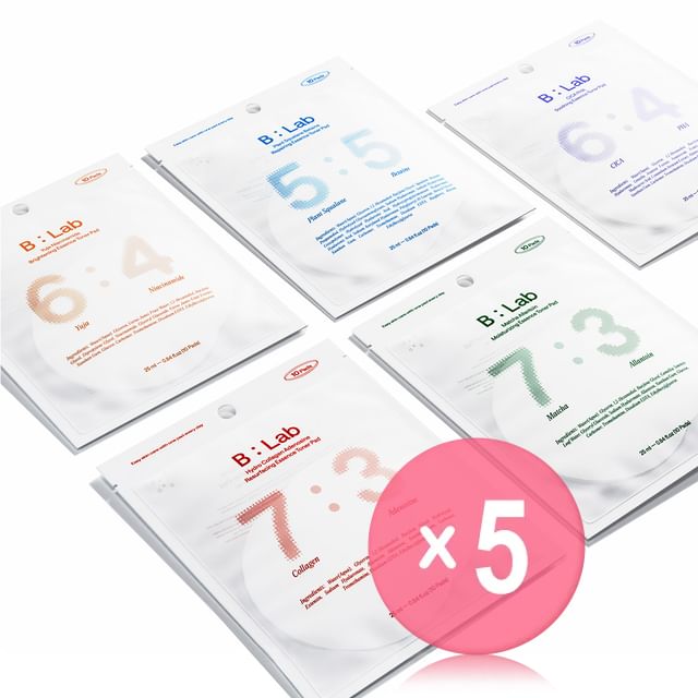B-Lab-Essence Toner Pad - 5 Types 5pcs Bundle Set