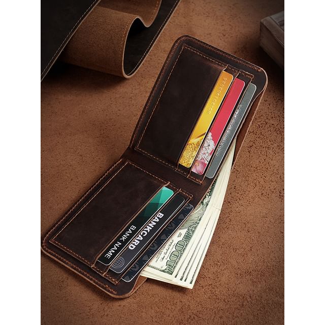 BagBuzz-Genuine Leather Short Wallet