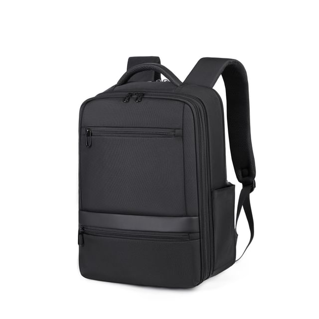 BagBuzz-Plain Laptop Fabric Backpack