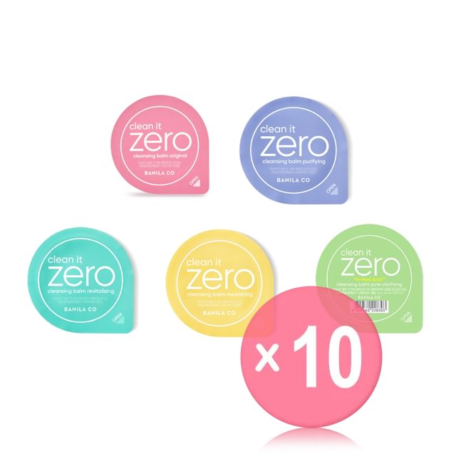 BANILA CO-Clean It Zero Cleansing Balm Trial Size - 5 Types 10pcs Bundle Set