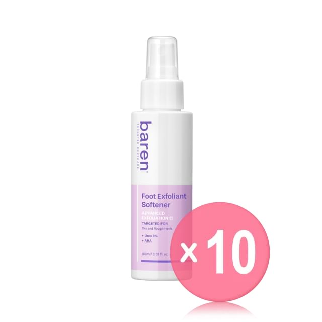 baren-Foot Exfoliant Softener 10pcs Bundle Set