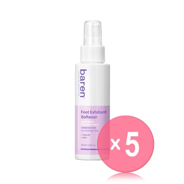 baren-Foot Exfoliant Softener 5pcs Bundle Set