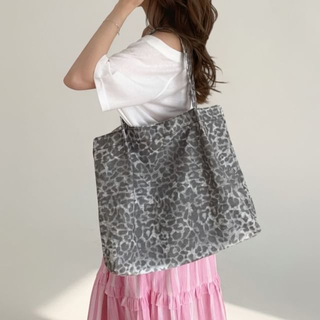 Basaran-Canvas Pattern Tote Bag