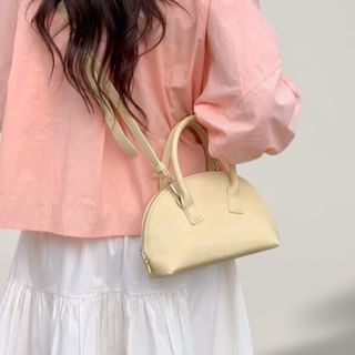 Basaran-Dome Faux Leather Tote Bag