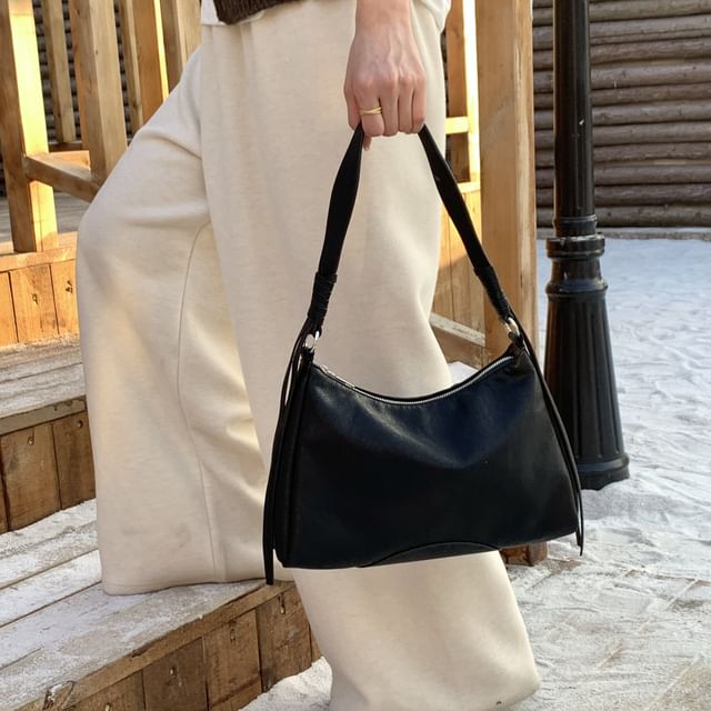Basaran-Faux Leather Shoulder Bag