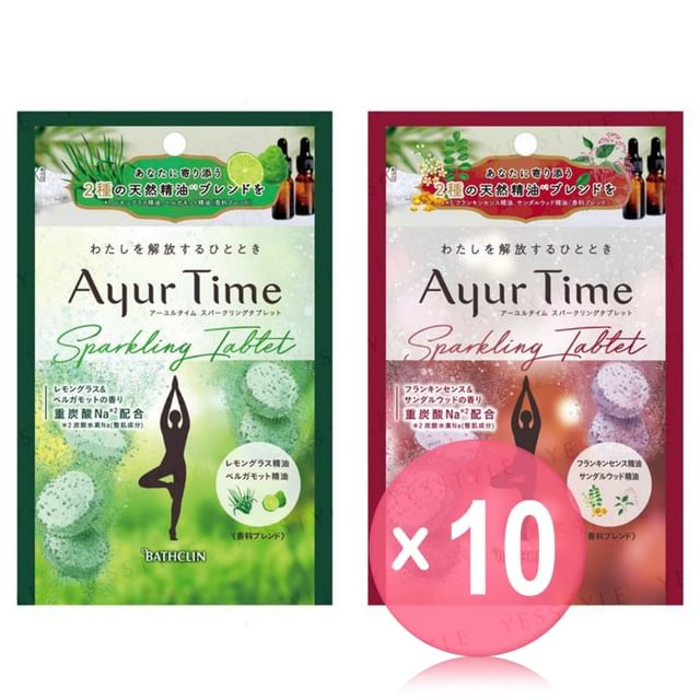 BATHCLIN-Ayur Time Sparkling Tablets 10pcs Bundle Set