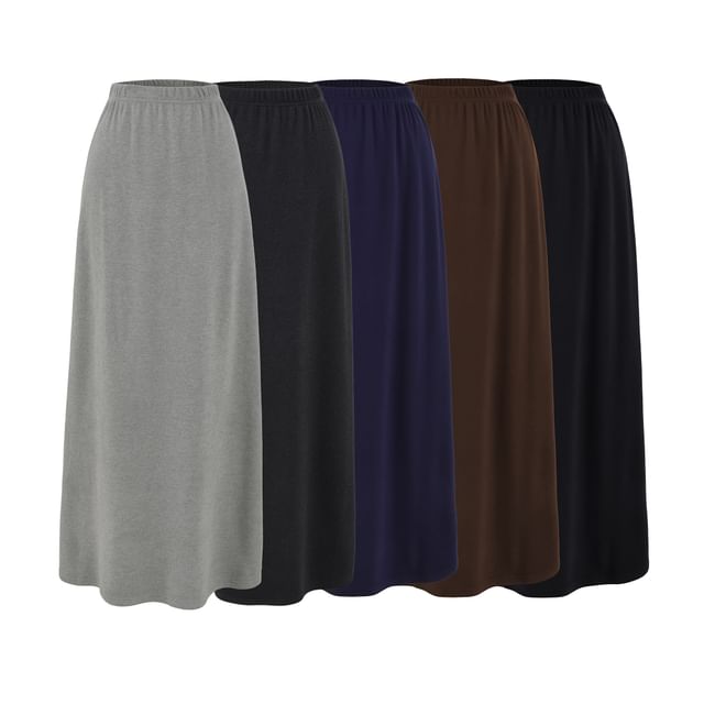 bazer-elastic-waist-plain-maxi-a-line-skirt-yesstyle
