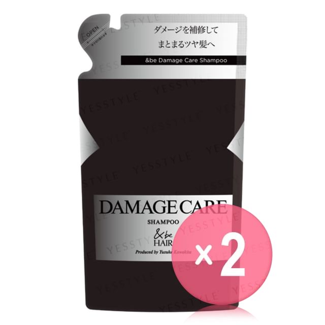 be-Hair Damage Care Shampoo Refill 2pcs Bundle Set