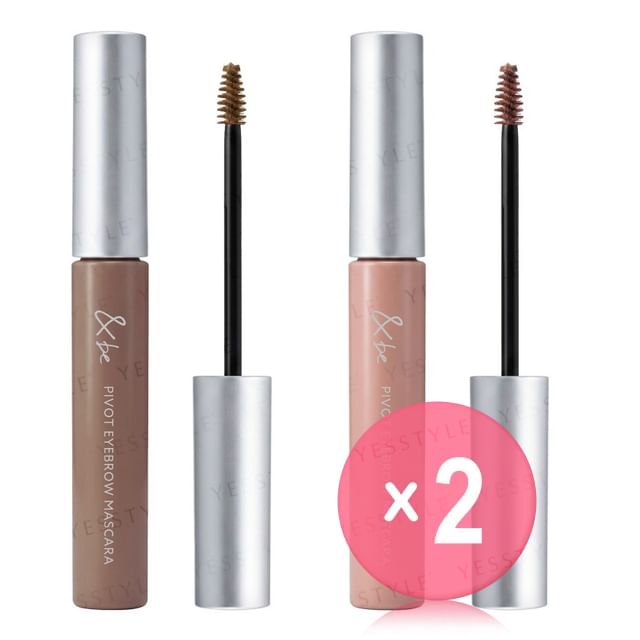 be-Pivot Eyebrow Mascara 2pcs Bundle Set