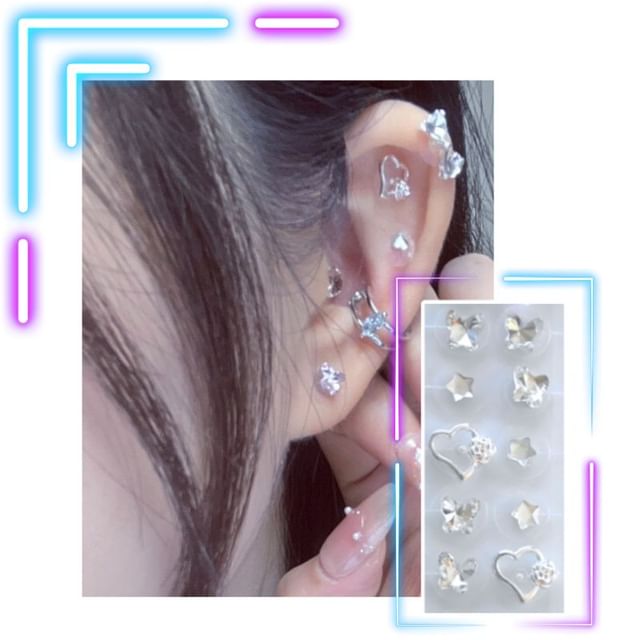 Beauty Artisan-Patchs dacupression auriculaires à strass Plusieurs motifs