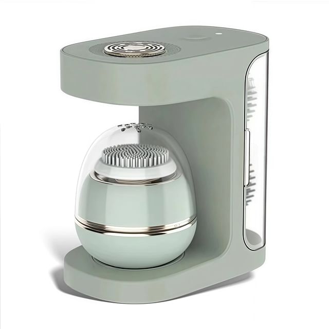 Beautyronics-Set Electric Face Cleaning Brush Interchangeable Brush Head Charging Station USB Rechargeable