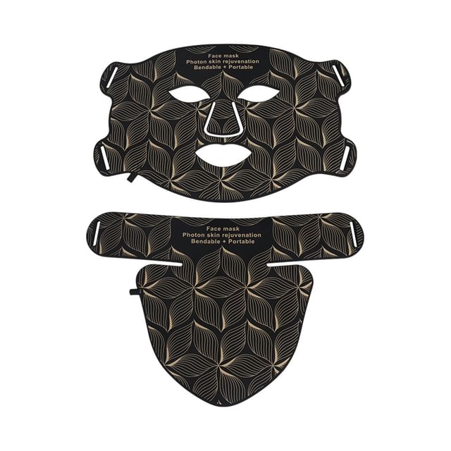 Beautyronics-Masque LED de luminothérapie du visage rechargeable en USB Masque pour le cou Set