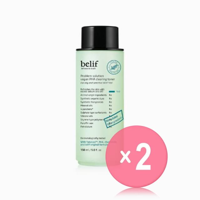 Belif-Problem Solution Vegan PHA Clearing Toner 2pcs Bundle Set