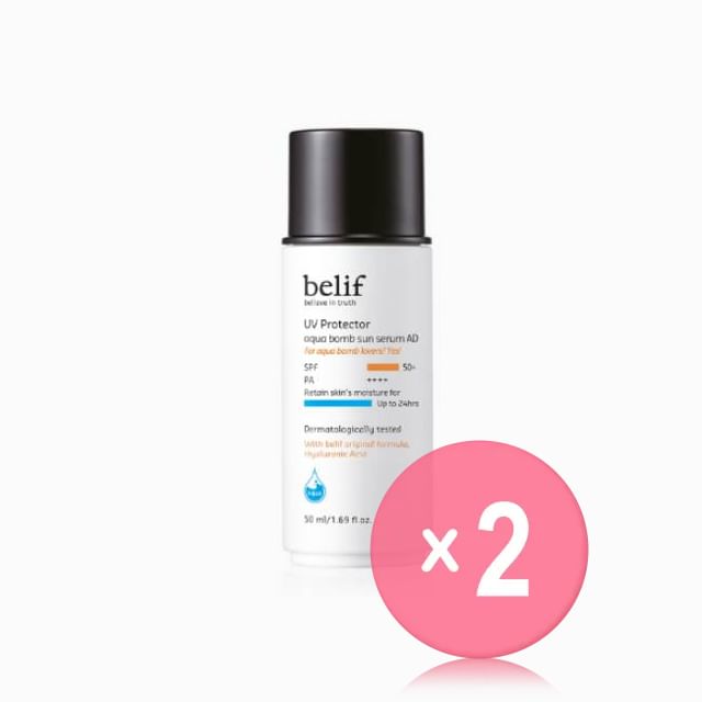 Belif-UV Protector Aqua Bomb Sun Serum AD 2pcs Bundle Set