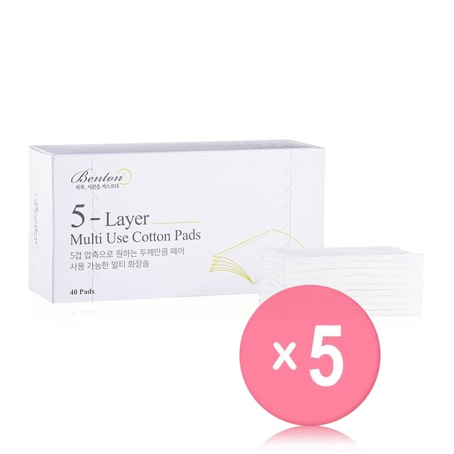 Benton-5-Layer Multi Use Cotton Pads 5pcs Bundle Set