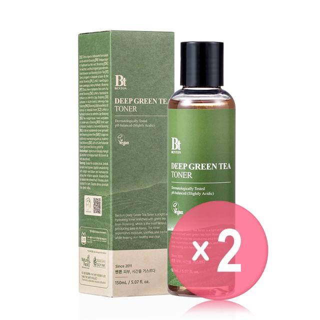 Benton-Deep Green Tea Toner 2pcs Bundle Set