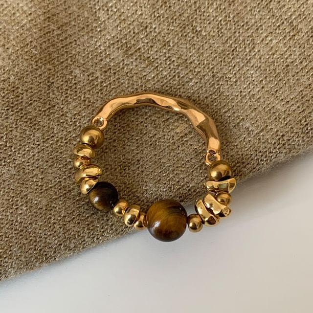Betsuno-Beaded Chipped Ring