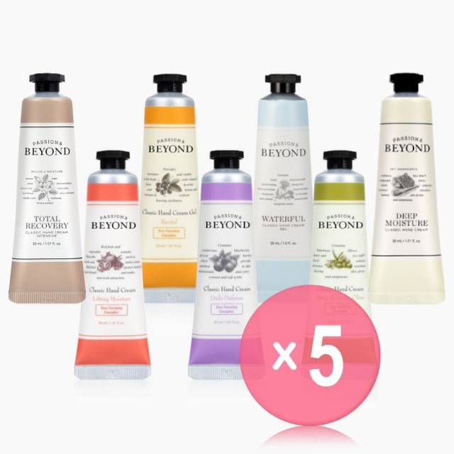 BEYOND-Classic Hand Cream - 7 Types 5pcs Bundle Set