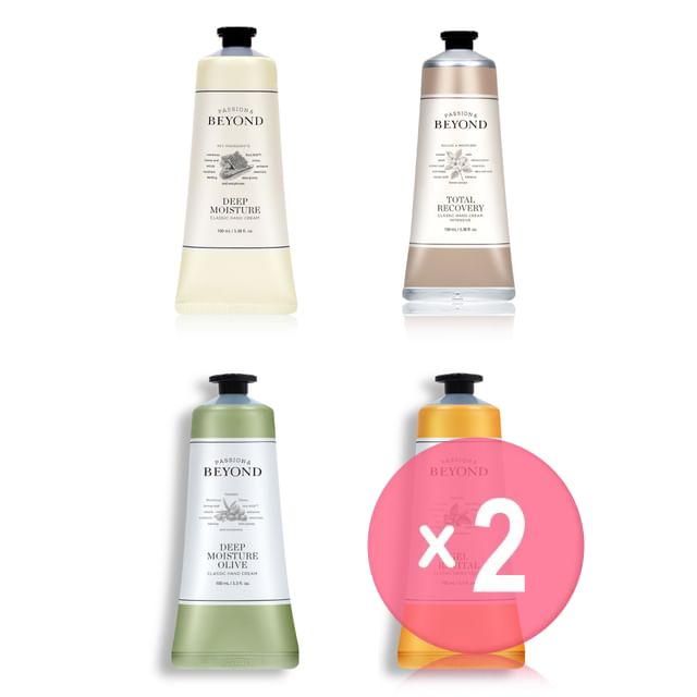 BEYOND-Classic Hand Cream Jumbo - 4 Types 2pcs Bundle Set