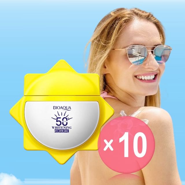 BIOAQUA-Whitening Sunscreen SPF50 PA 10pcs Bundle Set