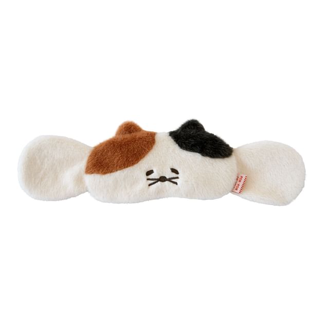 BISQUE-Animal Fluffy-faced Eye Pillow Cat-1 Pc