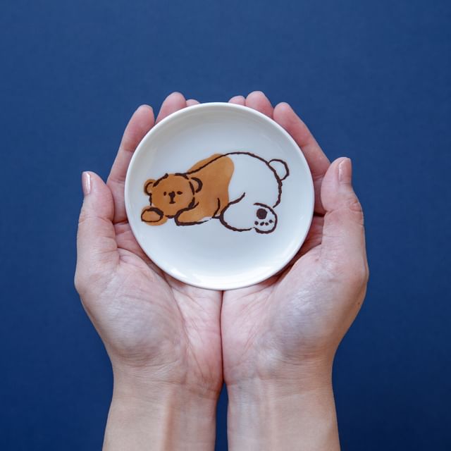 BISQUE-Bear Syoyukuma Ceramic Soy Sauce Dish