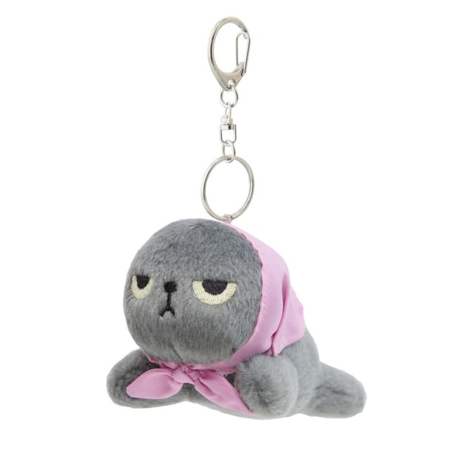 BISQUE-Cat Angry Machiko Lying Prone Plush Bag Charm