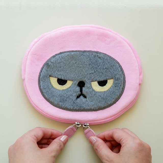BISQUE-Cat Angry Machiko Makeup Pouch