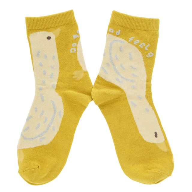 BISQUE-Duck Socks Mustard