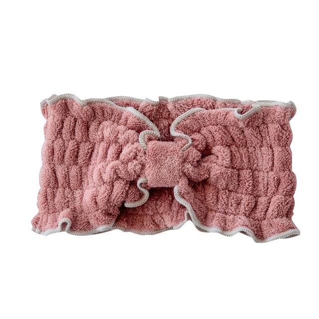 BISQUE-Face Wash Headband Pink