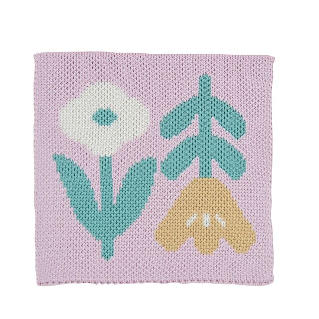 BISQUE-Flower Knitted Coaster