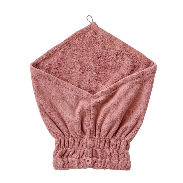 BISQUE-Hair Drying Towel Pink