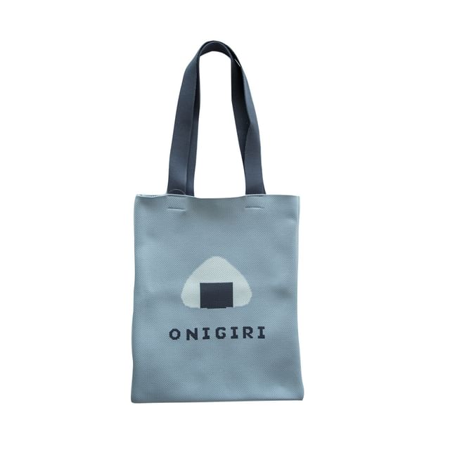 BISQUE-Yummy Knit Tote Bag Gray