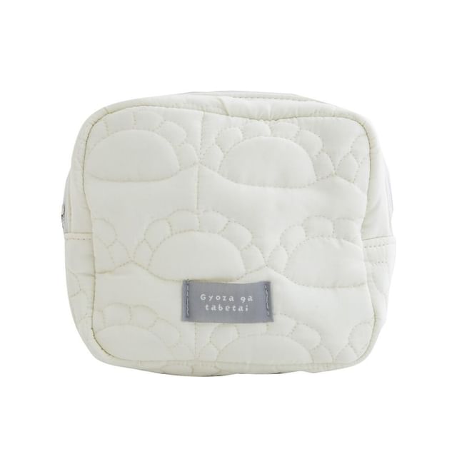 BISQUE-Yummy Quilt Pouch Ivory