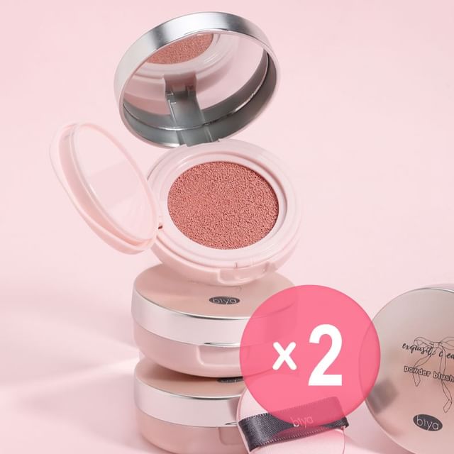 biya-Diffuse Misty Air Cushion Blusher - 6 Colors 2pcs Bundle Set