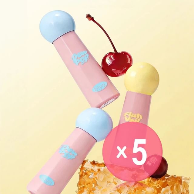 biya-Silky Soft Milk Cap Matte Lip Mud - 4 Colors 5pcs Bundle Set