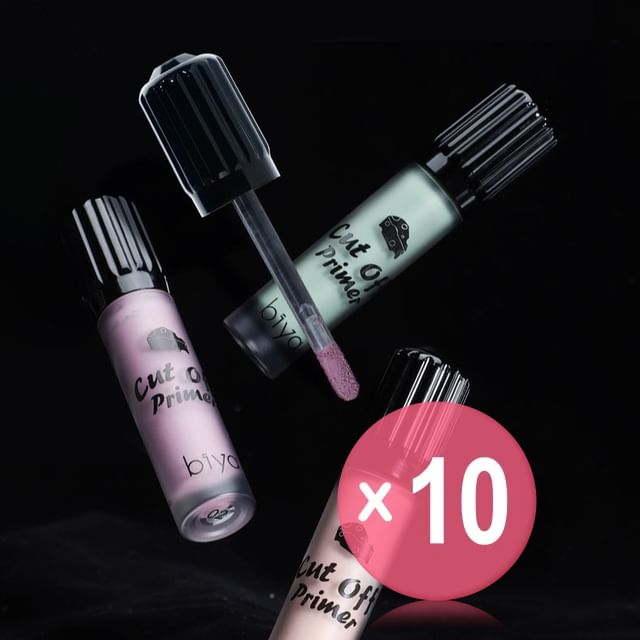 biya-Stereo Truncated Liquid Eyeshadow - 4 Colors 10pcs Bundle Set