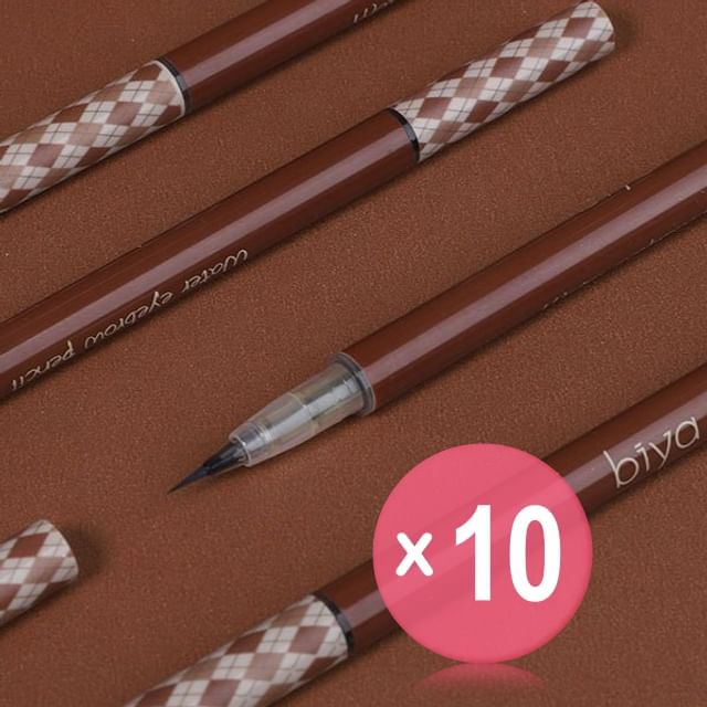 biya-Well-Defined Liquid Eyebrow Pencil - 3 Colors 10pcs Bundle Set