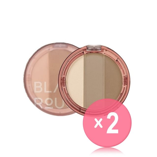 BLACK ROUGE-Up And Down Triple Contouring - 2 Types 2pcs Bundle Set