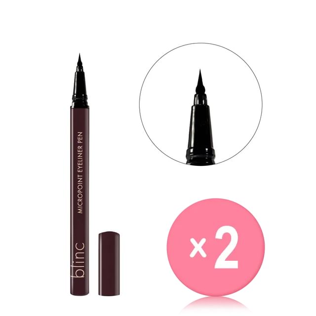 blinc-Micropoint Eyeliner Pen Ultrathin Micro Tip 2pcs Bundle Set